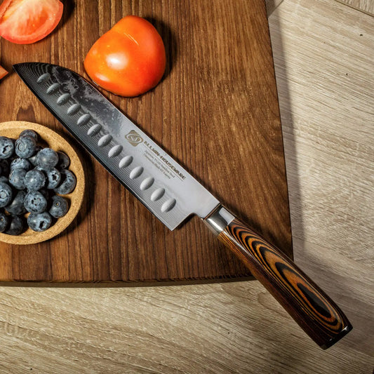 Titan™ Damascus Santoku Chef Knife