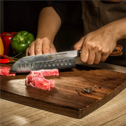 Titan™ Damascus Santoku Chef Knife