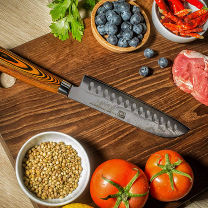 Titan™ Damascus Santoku Chef Knife